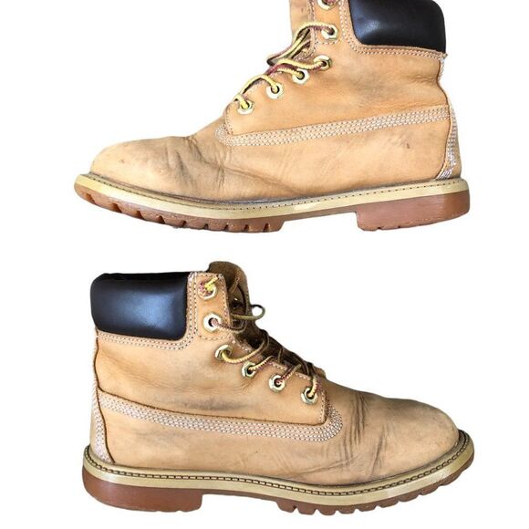 VINTAGE Premium 6 Inch Genuine Leather Timberlands Size 5 - Picture 3 of 16